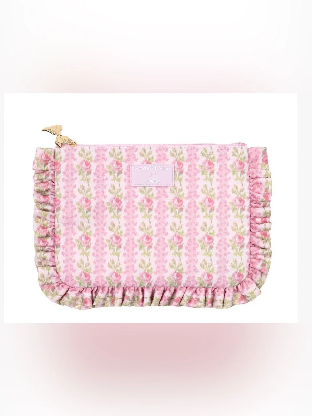 NWT Love Shack Fancy X Target Yoobi Blooming Heirloim Pencil Case Strawberry